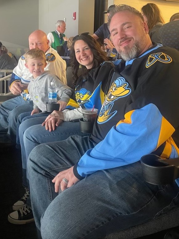 Toledo Walleye Reading Club Teacher winner Jherilyn Tuttle