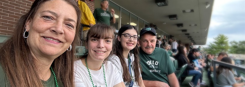 The Cline Family Pose For A Picture At The 2024 OU Homecoming Football Game