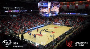 UC Men's basketball teams plays at Fifth Third Field